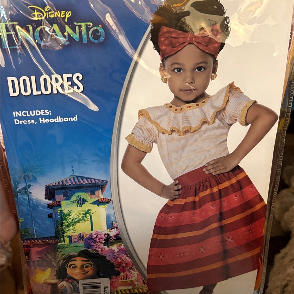 Disney Encanto Dolores Costume with Red and White - Picture 1 of 5